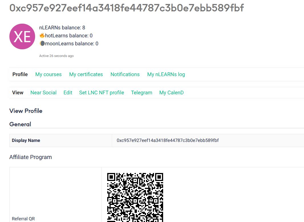 LinhSquared's tweet photo. Chain Abstraction is REAL! I just started learning NEAR with my Ethereum account ! Great job @auroraisnear  @LearnNear https://t.co/BjYrklvPAu
