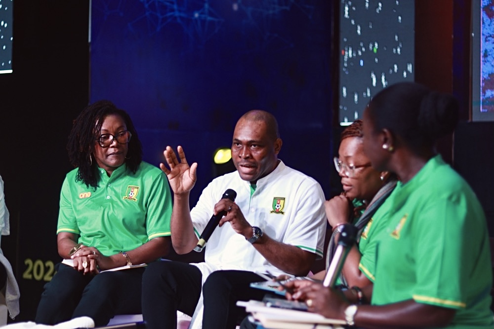 MTNCameroon's tweet photo. During a panel discussion moderated by @LucyQuist, @MTNCameroon leaders reflected on the previous day's session, offering valuable insights on self-leadership and personal growth. #LeadershipGathering2024 #DoItSmart https://t.co/zKqcsMlssX