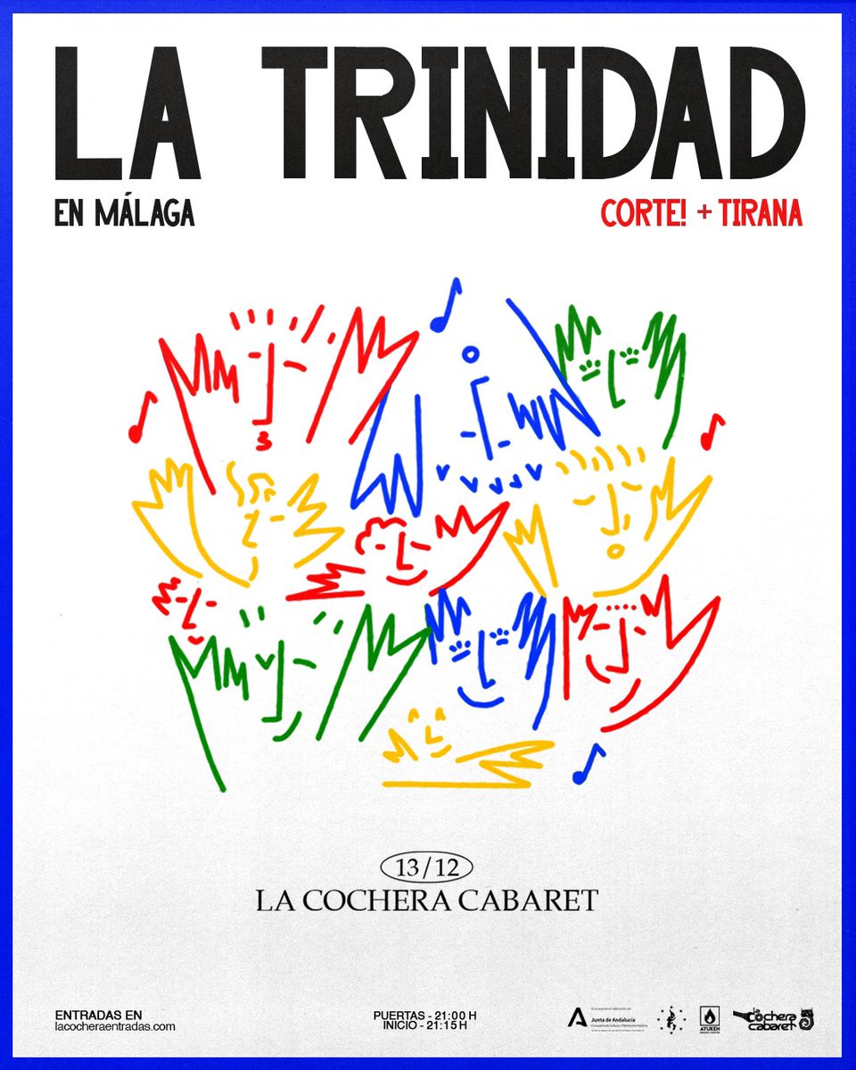 Para toda esa gente que aguantó en 2ª B, que está harta de los lockers y que quiere más bares guapos.

Nos vemos en Málaga el 13 de diciembre en <a href="/lacocheracabare/">La Cochera Cabaret</a> junto a Corte! y Tirana. 

🎟️ Pásalo y pilla tus entradas ya ya ya:
lacocheraentradas.com/shows/details/…