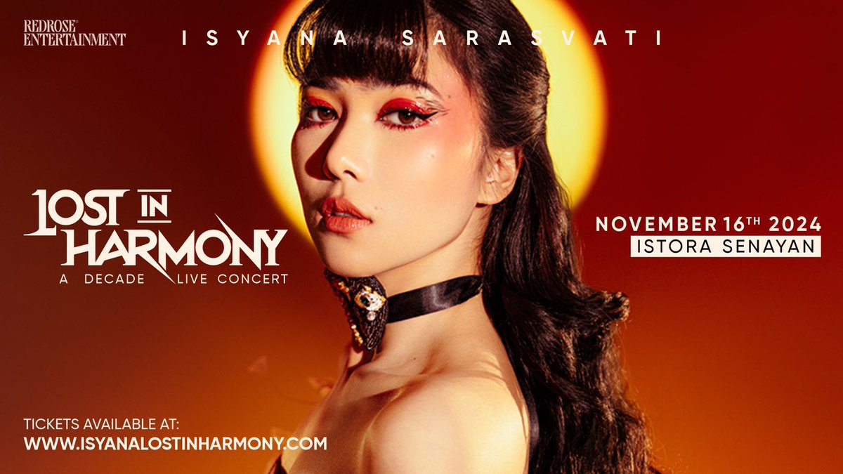 mediaindonesia's tweet photo. NOVEMBER INI!
ISYANA SARASVATI: LOST IN HARMONY, A Decade Live Concert 16 November 2024
Istora Senayan, Jakarta.
Jangan sampai ketinggalan! Beli tiketnya sekarang di https://t.co/cq96zWkook
Sampai jumpa!
#IsyanaSarasvati #ISYANALOSTINHARMONY #ISYANA1DEKADE #MIA24 https://t.co/7DC0w9wmQb
