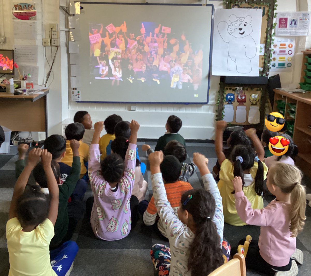 wyndclf's tweet photo. Reception children really enjoyed watching a live CBeebies show with Pudsey Bear and The Gladiators!
#WPS #leightrust #RR #CBeebiesHQ #BBCCiN https://t.co/nnlfT4FzB2