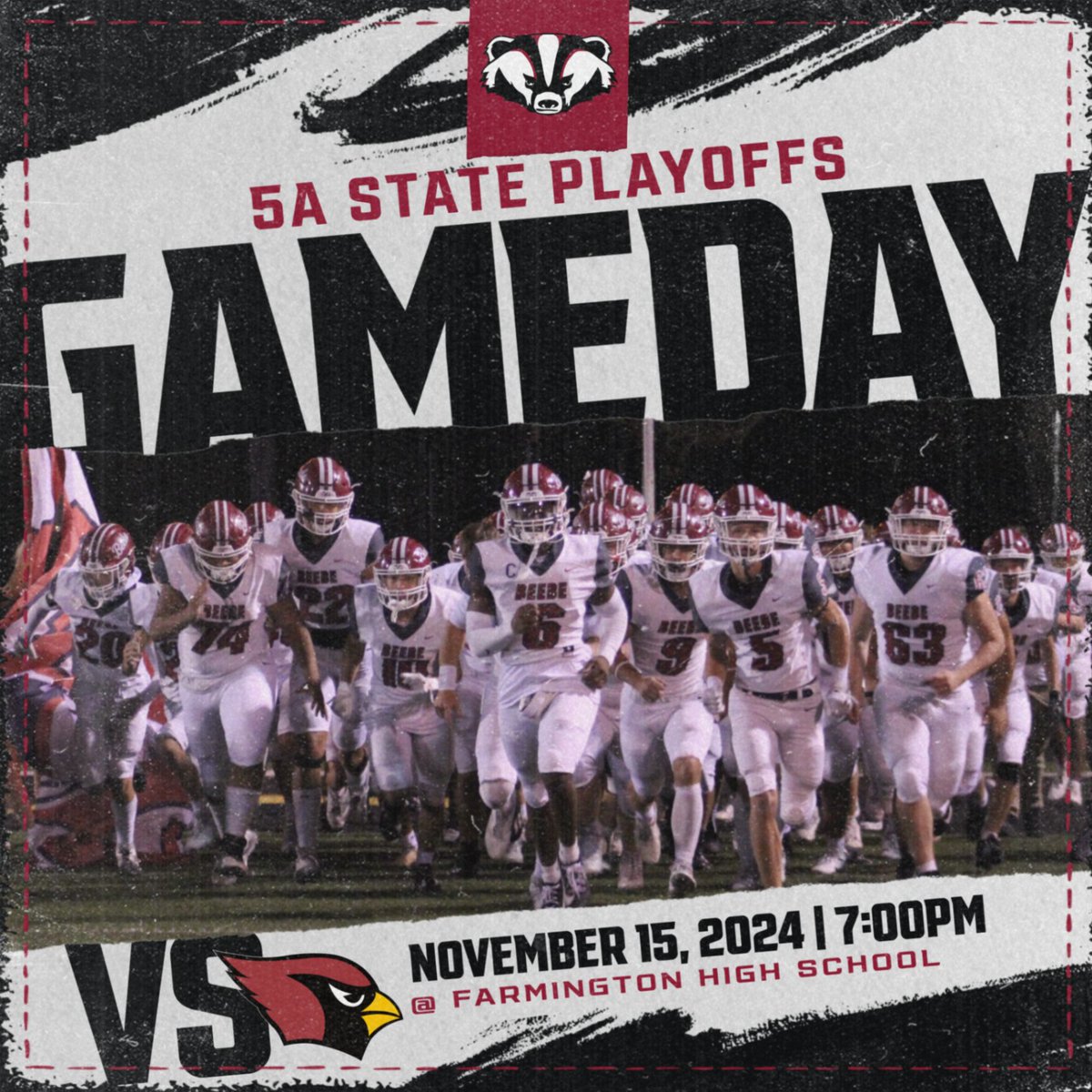 For the first time since 2015, the Badgers are BACK in the 5A State Playoffs, as the Badgers take on the Farmington! Kickoff set for 7pm! Watch live! #bprd

📺 youtube.com/live/mL1UhkL3H…
📻 b2internetradio.com
🎟️ gofan.co/event/2227120?…