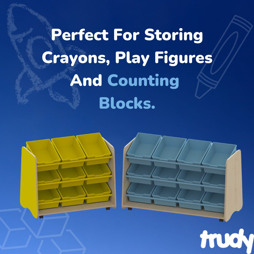 Angled storage — perfect for storing crayons, play figures and counting blocks.

Our angled storage is available with:
6 angled trays
8 angled trays
9 angled trays
12 angled trays.

Shop now: trudy-primary.com/products/angle…

#TrudyPrimary #SchoolLife #EarlyLearning #Teacher #Education