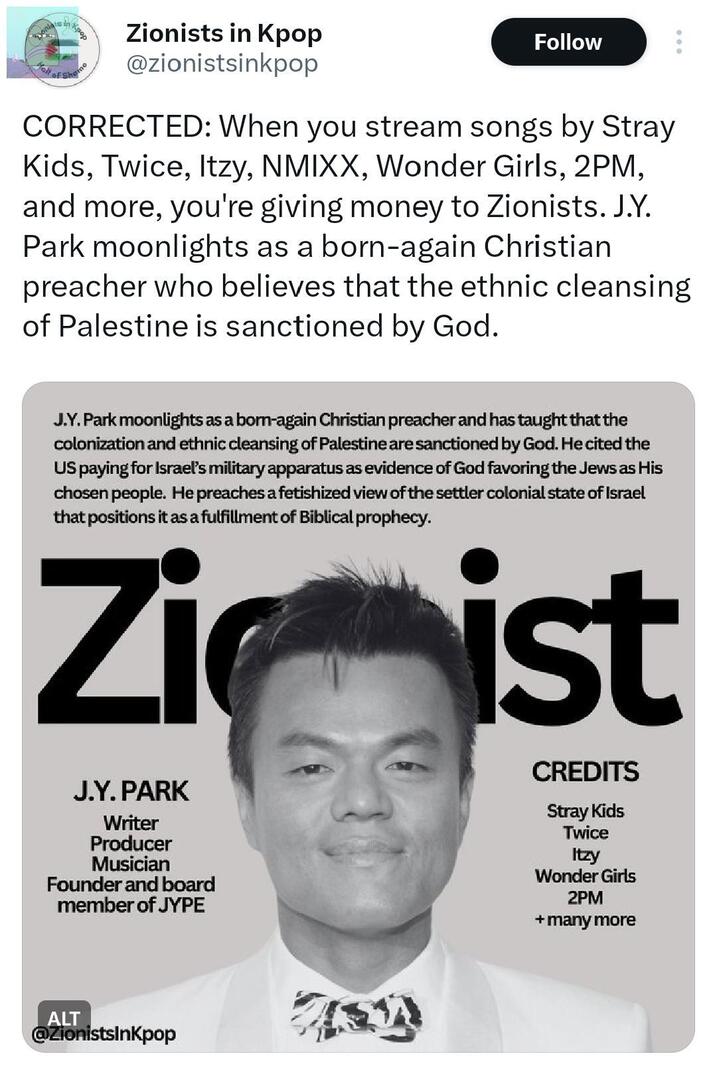 Tanyarl
 Guys tolong boycott semua artist yang di naungan managemen ini karena yg punya zonist