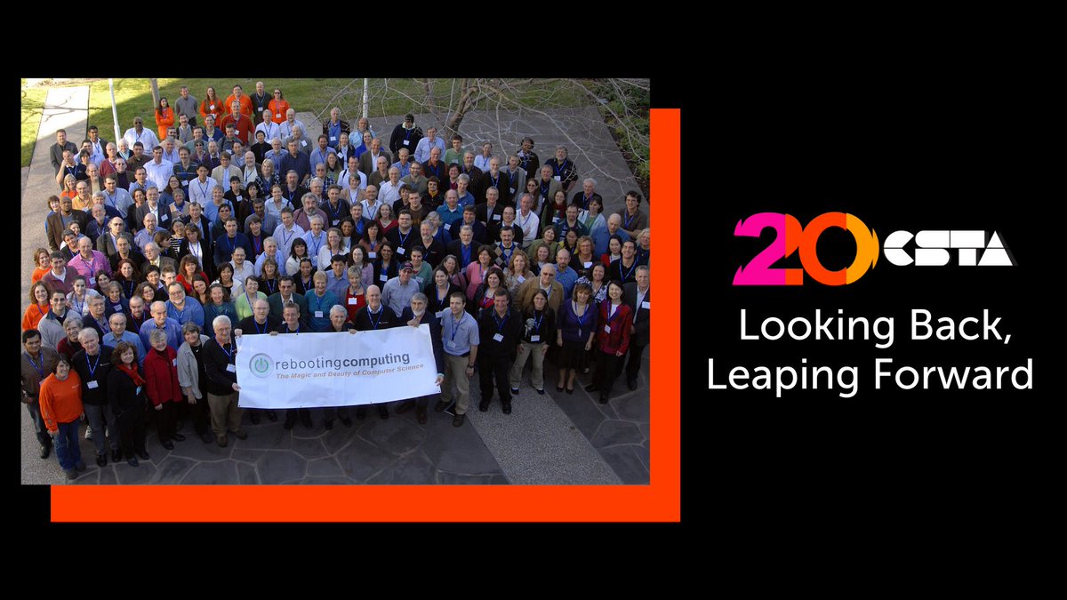 csteachersorg's tweet photo. #CSTALookingBack: In 2009, researchers, developers, computer scientists and K-12 educators attended the Rebooting Computing Summit at the Computer History Museum. Eugene Lemon, a CSTA member from the beginning, submitted this group photo from the event! #CSTA20 https://t.co/c9QvrPvtnC