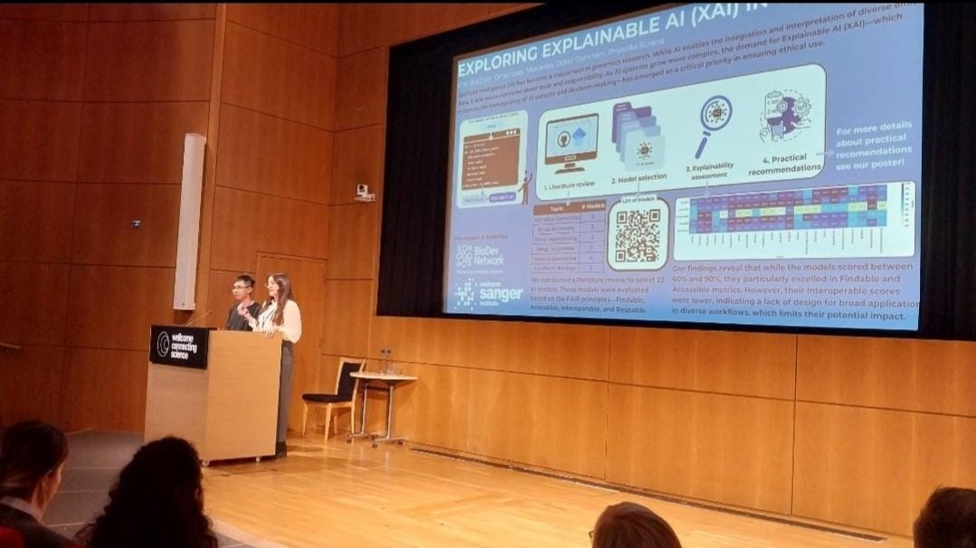 MMDidierGarnham's tweet image. We also had our pitch presentation. 
It was an amazing opportunity to give a brief insight into our work 
#genomeinformatics24