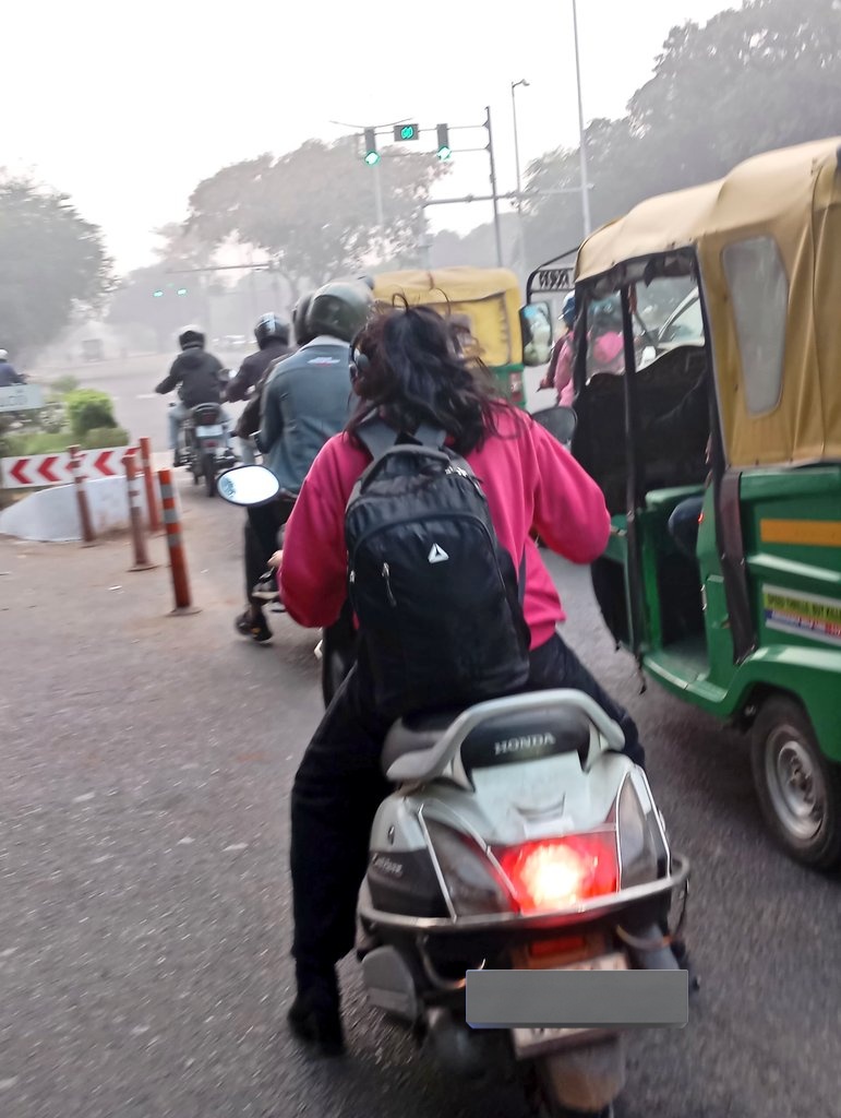 kunwarvivek77's tweet photo. Dear @trafficchd , please issue challan for without helmet , listening music while driving &amp; rush driving, that was harmful for another people &amp;  her. I am not publishing here her number plate, if you will ask then I will provide. https://t.co/7UPxRVccQt