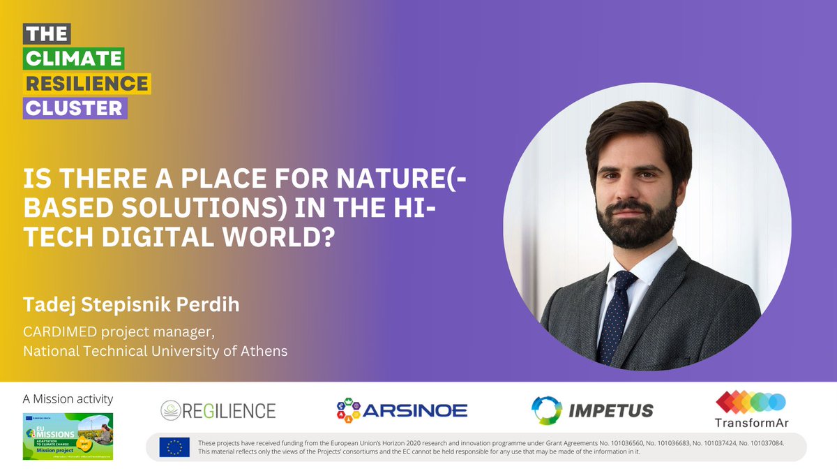 REGILIENCE (@regilience) on Twitter photo 🌍🌿 New Opinion Article!
Can nature and tech work together? Tadej Stepisnik Perdih from <a href="/CARDIMED_EU/">CARDIMED project</a> dives into how digital tools like AR apps & satellite imagery enhance Nature-based Solutions (NbS) for a climate-resilient future.
Read here 👉 bit.ly/3UWE7nx 🌍🌿 New Opinion Article!
Can nature and tech work together? Tadej Stepisnik Perdih from <a href="/CARDIMED_EU/">CARDIMED project</a> dives into how digital tools like AR apps & satellite imagery enhance Nature-based Solutions (NbS) for a climate-resilient future.
Read here 👉 bit.ly/3UWE7nx