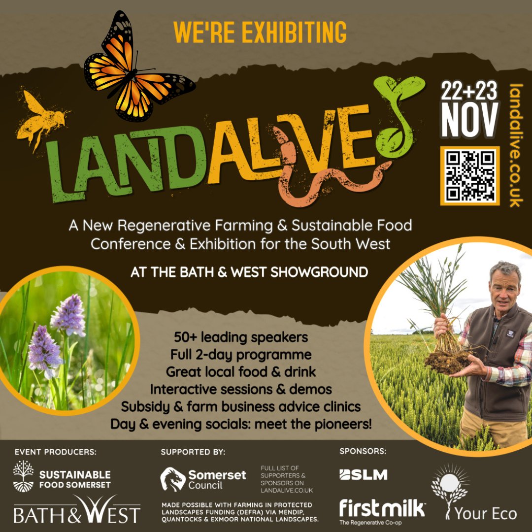 We’ve got a stand at the <a href="/LandAliveSW/">LandAlive</a> Conference!🌱

Come and say hi, learn about regenerative farming, soil health, and how we support farmers building resilient systems.

Looking forward to seeing you there! landalive.co.uk

#RegenerativeFarming #LandAlive #BASEUK