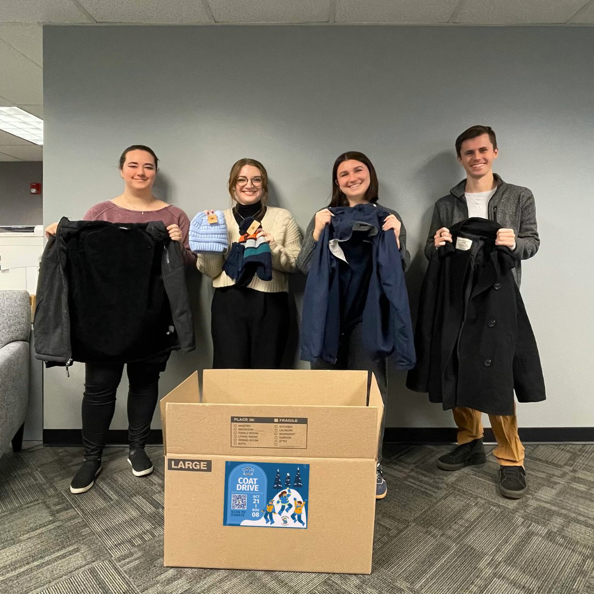 The_Web_Guys's tweet photo. Today, on National Philanthropy Day, we're grateful for the chance to give back to our community. Thanks to the generosity of our team and community, we donated two boxes of coats, hats, and gloves to Kids Coats of Hamilton County. Small acts of kindness can make a difference. https://t.co/JJQmdArh9w