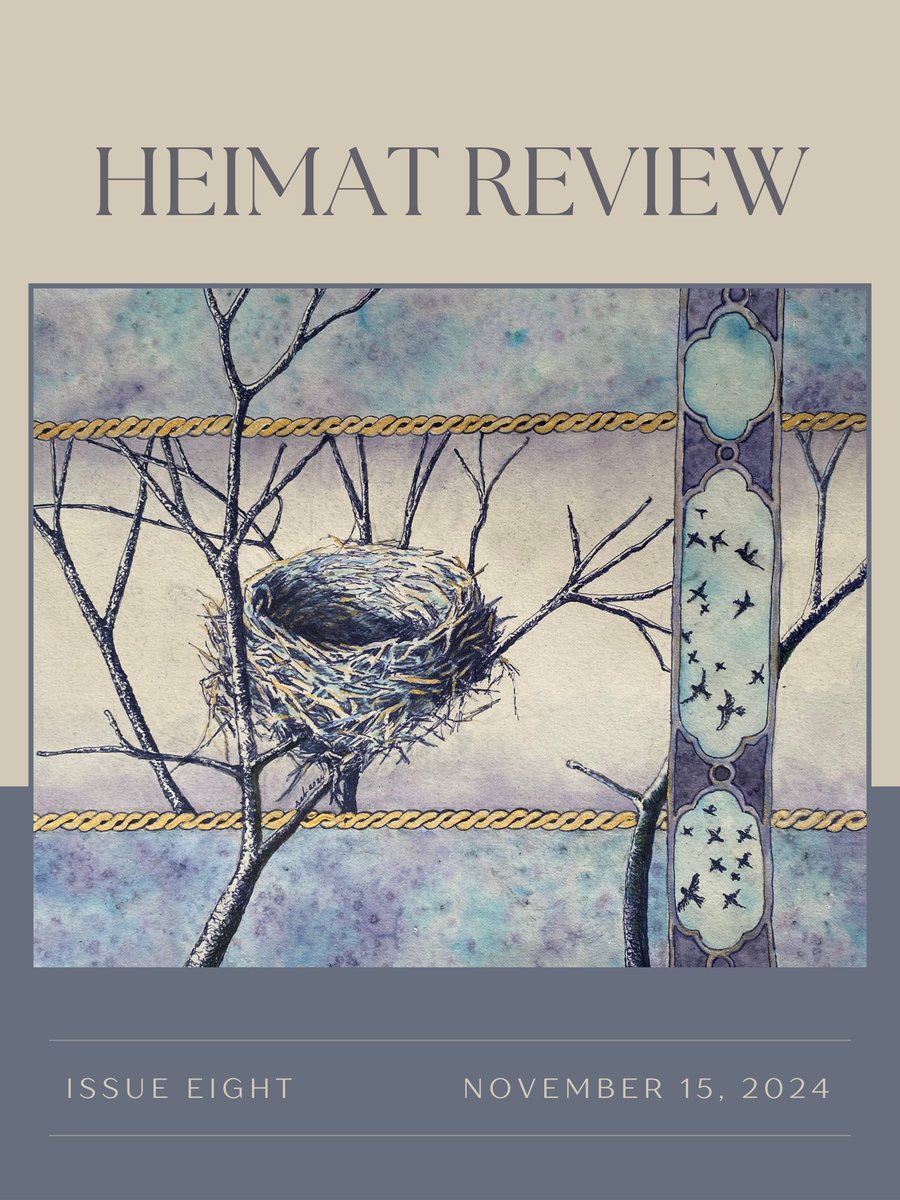 Issue 8 is live! 🎉Dive into What I Wish You Knew, an issue exploring resilience, connection, and the unspoken truths we wish to share. From powerful poetry to stunning art, this collection calls for connection. 🌍✨ Read now at heimatreview.com/issue-8-what-i…! #litmag #WritingCommunity