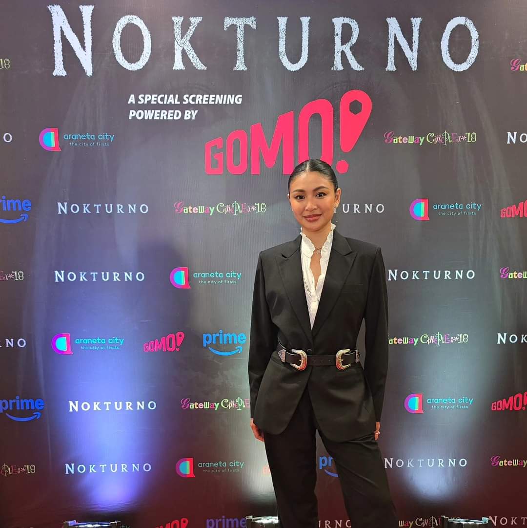 StudioVivaPH's tweet image. The lead star ng Nokturno, our Jamie, Miss @nadine is here sa Special Screening ng Nokturno here at Cinema 18 at Gateway. 

Powered by Gomo!

Also don't forget to watch 'Nokturno' now streaming on Prime Video.

#Nokturno
#NadineLustre
#Gomo
#StudioViva