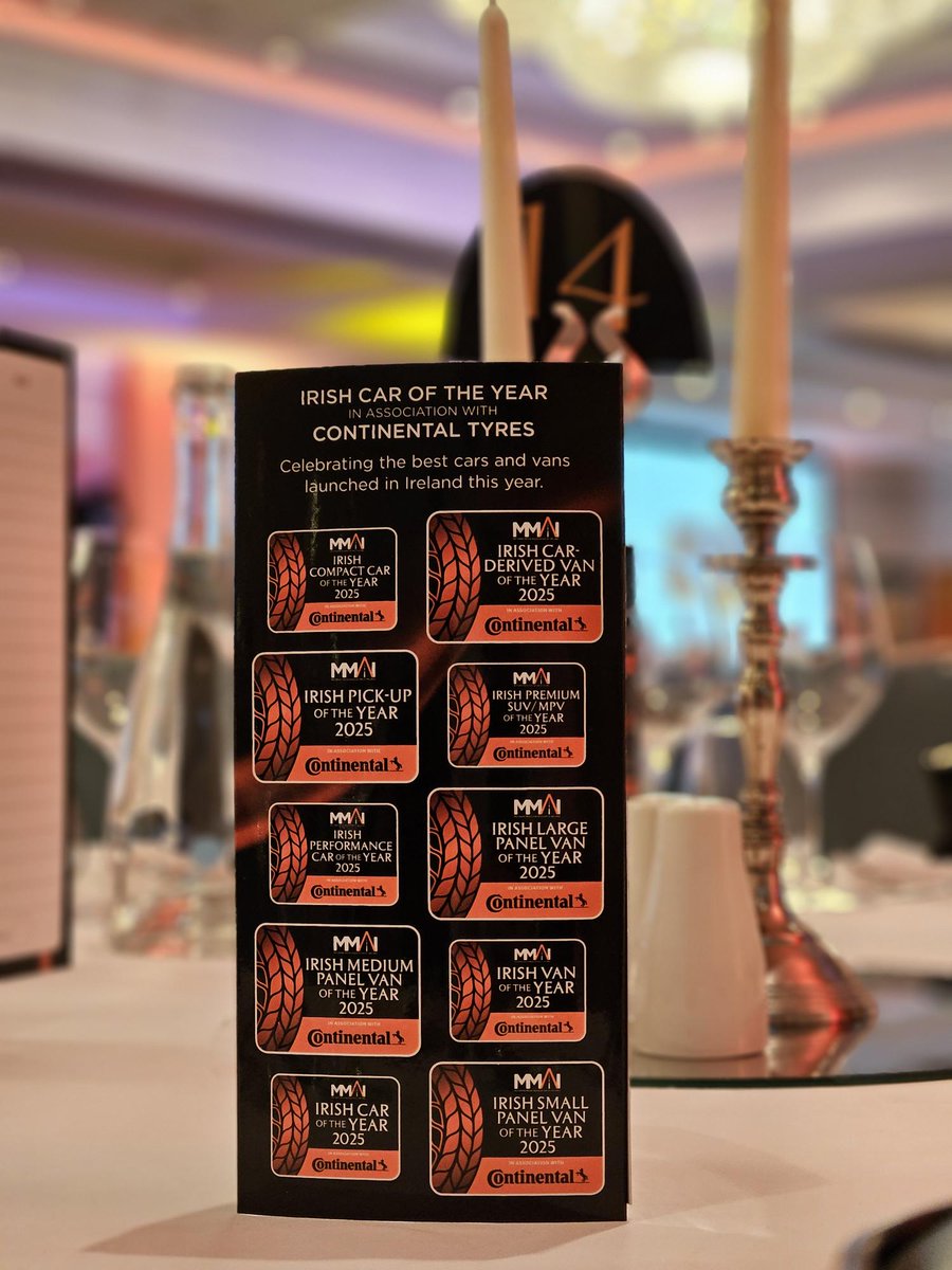 It's the moment we've all been waiting for! The Irish Car of the Year awards in association with Continental Tyres are about to kick off at the stunning Conrad Hotel. Get ready for an exciting afternoon as we prepare to crown this year’s winners! #ICOTY2025