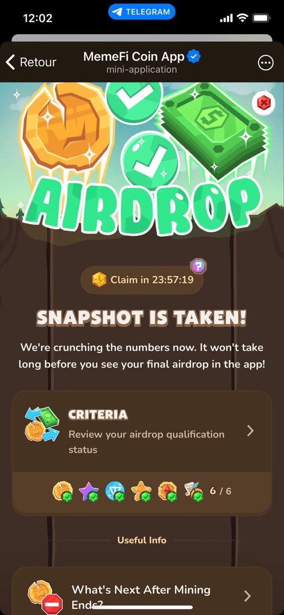 merci__mon_dieu's tweet image. Memefi AirDrop Ended 🗓🫢
⚠️ Claim Open In 24h
✅ Check:
t.me/memefi_coin_bo…
#memeficode #memecoin #MemesAI #MEMECOİNS #memeficombo @memeficlub congratulations 🎊 👏 #community_first