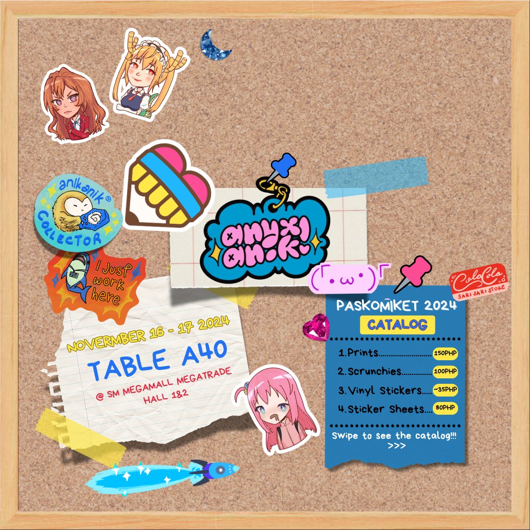 anyxanik's tweet photo. PASKOMIKET TOMORROOOOOW!!!

A40 @abebotz 
With my dearest @bujiiART and @J0bith !! 💙

#Paskomiket2024 #Paskomiket #Artph https://t.co/9JhiCfLgPy