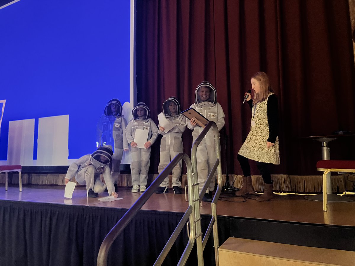 catherines_e's tweet photo. A group of our year 6s attended our annual Trust Climate Conference yesterday.  They had an amazing time presenting about our Bee-Keeping Project and learning all about of climate problems, solutions and sustainability from a range of charities and companies from this sector. https://t.co/X8X12zm2Yz