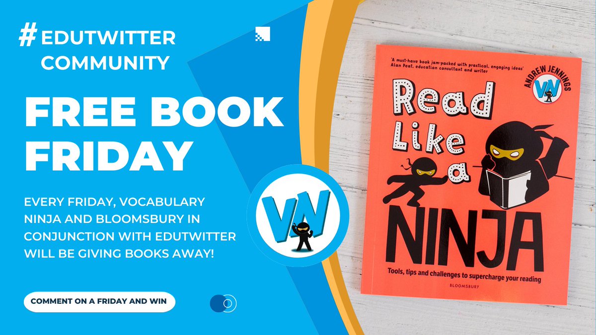 Week 2 of 'Free Book Friday' 📚 Every Friday we will be giving away books! Yup...Free books!    

To enter, just comment on the post! ♻️ Retweet to spread the love 😍  

Just something on a Friday to keep #Edutwitter awesome! #freebookfriday