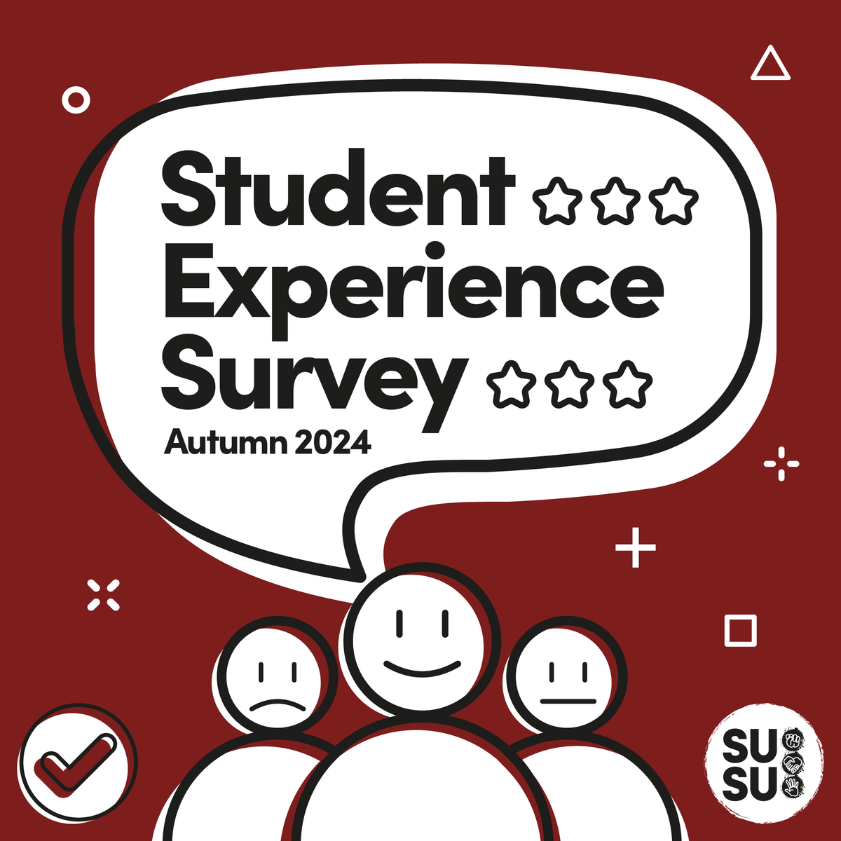 Have you shared your thoughts in the Student Experience Survey yet?

We’re eager to hear from you! Your feedback helps us understand what matters most to you and improve your university experience. sotonsu.typeform.com/ses-autumn24#e…