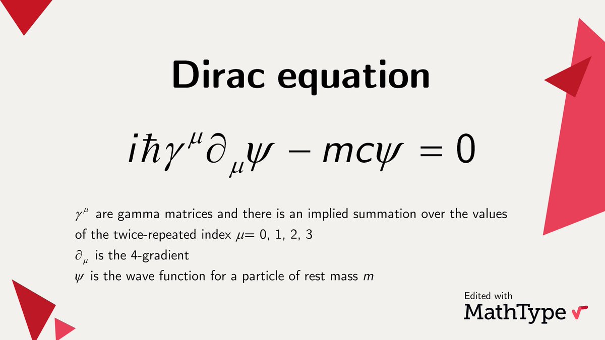 The Dirac Equation describes all spin-½ massive particles and also ...