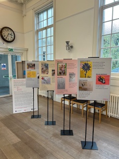 BoldScotland's tweet photo. Thank you & well done to Scottish #DAF2 for hosting no.2 and displaying our @BoldScotland Community Art. These brilliant canvases have been @ScotStoryCentre; The Heart❤️Dementia Meeting Centre & #DAF2 If you've space in your dementia world please contact info@bold-scotland.org https://t.co/3gpHLEtUqQ