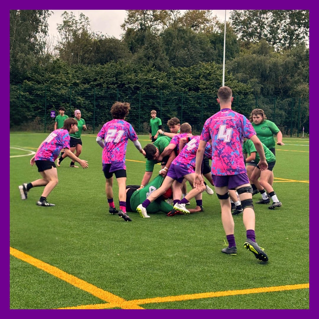 StBrendansSFC's tweet photo. Kicking off a new season of Rugby🌟🏉

Throwback to our first rugby match of the season on our new pitch🎉
Big thanks to Truro School for a competitive and exciting game👏 Here's to many more great matches ahead💜💪

#stbrendanssfc #sixthform #college #rugbyseason #GameDay #Rugby https://t.co/rFe5VjsThj