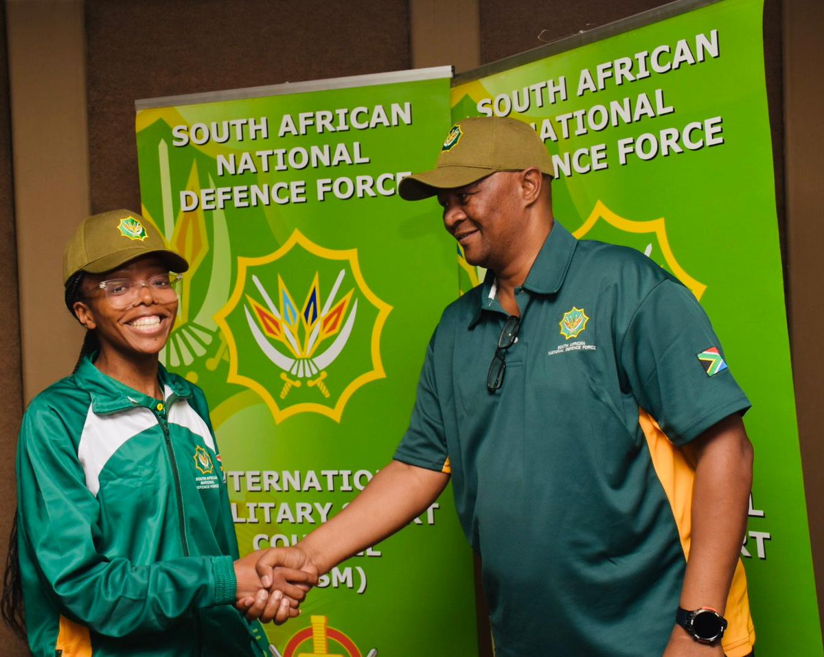 SANDF_ZA's tweet photo. The Directorate of #PTSR, under the leadership of Brigadier General T.S Spampool, bid farewell on 15 November 2024 to the #SANDF athletes who will be competing in the 2nd Africa Military Games, scheduled to take place from 18 to 30 Nov 2024 in Abuja, Nigeria.
#SANDF https://t.co/tCQ6SAN6H7