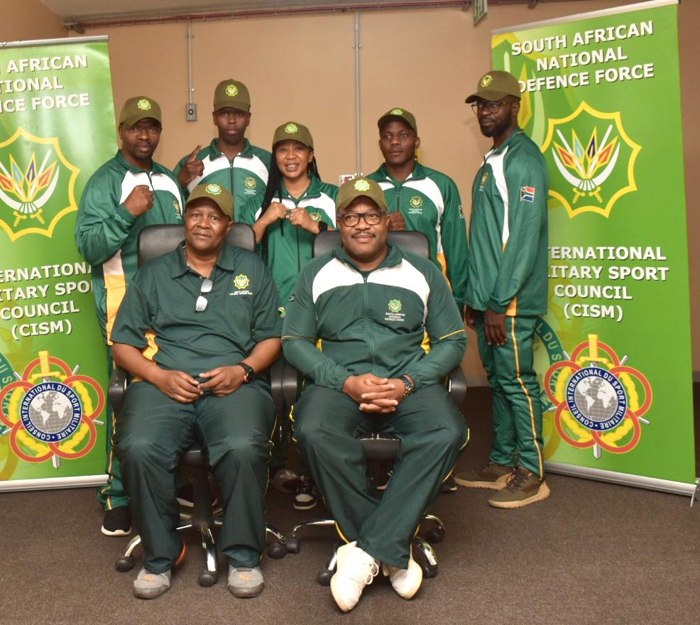 SANDF_ZA's tweet photo. The Directorate of #PTSR, under the leadership of Brigadier General T.S Spampool, bid farewell on 15 November 2024 to the #SANDF athletes who will be competing in the 2nd Africa Military Games, scheduled to take place from 18 to 30 Nov 2024 in Abuja, Nigeria.
#SANDF https://t.co/nTRcZQLpyw