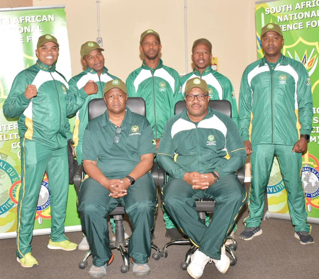 SANDF_ZA's tweet photo. The Directorate of #PTSR, under the leadership of Brigadier General T.S Spampool, bid farewell on 15 November 2024 to the #SANDF athletes who will be competing in the 2nd Africa Military Games, scheduled to take place from 18 to 30 Nov 2024 in Abuja, Nigeria.
#SANDF https://t.co/nTRcZQLpyw