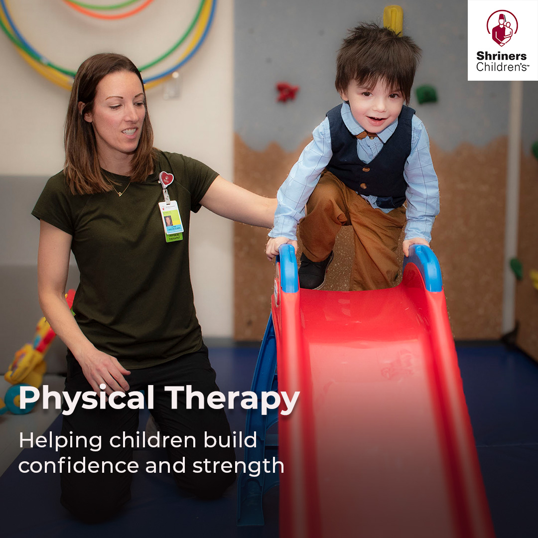 shrinershosp's tweet photo. Physical therapy at Shriners Children's helps children build confidence and strength, focusing on what is important to them and what they love to do in their daily lives. Learn more: https://t.co/EPMXlQaeB4

 #PhysicalTherapy #parents #ShrinersChildrens https://t.co/Qk12wzO5jE
