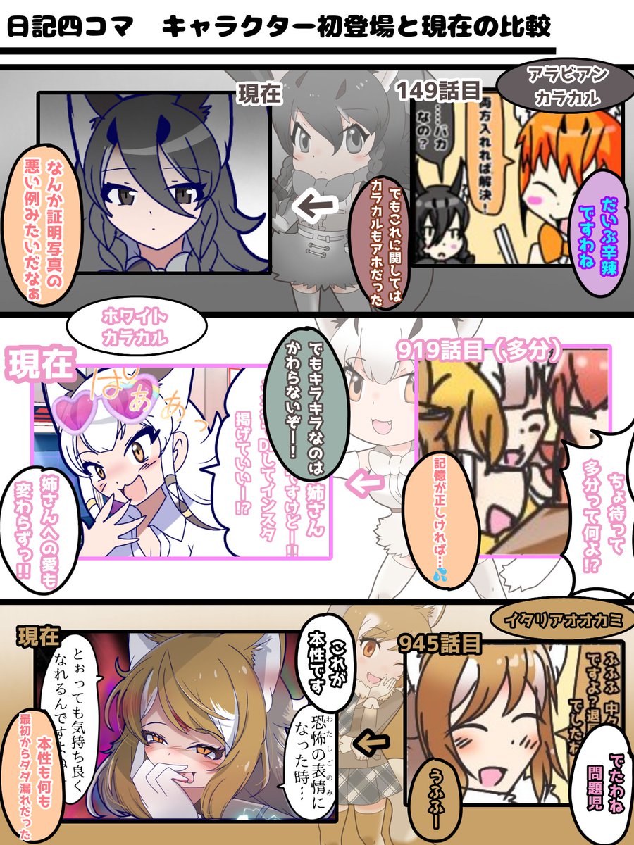 絵柄変わりすぎ問題。
クララさんに至ってはもはや別人レベルで変わってるしアラカルは若干辛辣だった。 