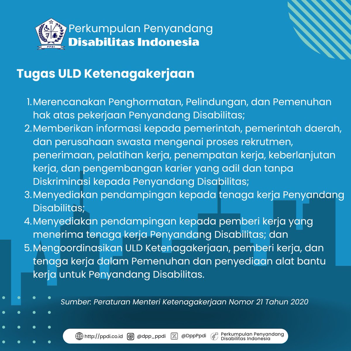 DppPpdi's tweet photo. Apa itu ULD bidang Ketenagakerjaan? 
Yuk baca postingan ini 
#aseanenablingmasterplan #uldketenagakerjaan #disabilitas #disabilitaskerja https://t.co/EXQj5awcPr