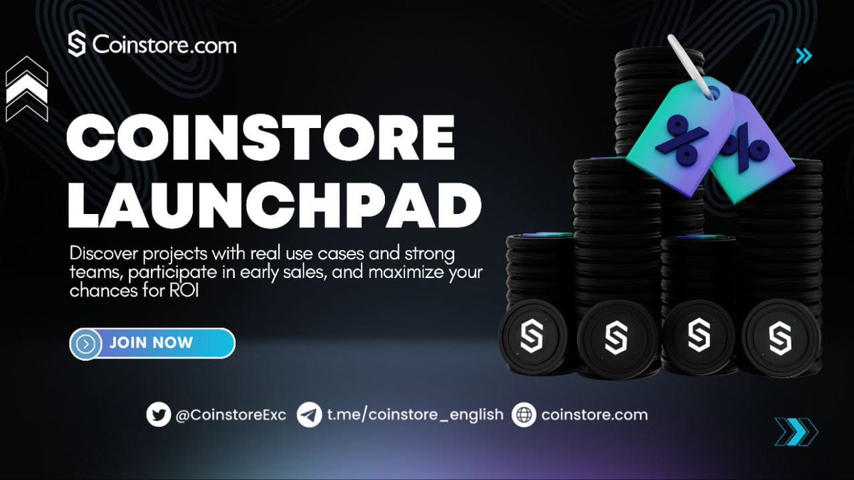 By Diversifying your portfolio safeguards you from losses tied to a single project's downturn. <a href="/CoinstoreExc/">Coinstore</a>'s Launchpad simplifies access to an array of promising blockchain projects. 

Discover and invest now: h5.coinstore.vip/h5/signup?invi…

#coinstore #launchpad #blockchain