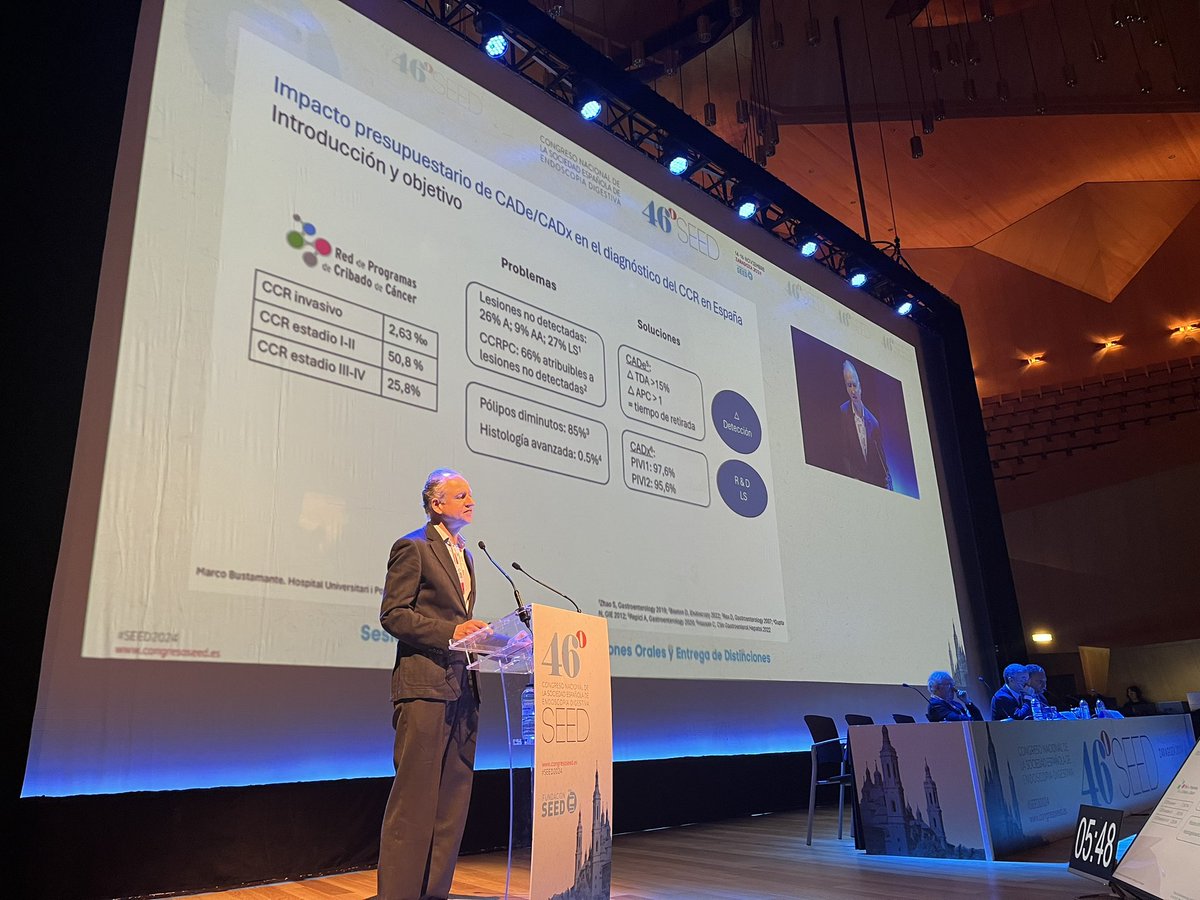 SEED (@seedendoscopia) on Twitter photo 👉🏻Sigue el Dr. Marco Bustamante-Balén <a href="/MarcoBus1967/">Marco Bustamante</a> con “IMPACTO PRESUPUESTARIO DE LA #COLONOSCOPIA ASISTIDA POR INTELIGENCIA ARTIFICIAL PARA LA DETECCIÓN Y CARACTERIZACIÓN DE ADENOMAS EN EL PROGRAMA DE CRIBADO EN ESPAÑA”
#SEED2024 👉🏻Sigue el Dr. Marco Bustamante-Balén <a href="/MarcoBus1967/">Marco Bustamante</a> con “IMPACTO PRESUPUESTARIO DE LA #COLONOSCOPIA ASISTIDA POR INTELIGENCIA ARTIFICIAL PARA LA DETECCIÓN Y CARACTERIZACIÓN DE ADENOMAS EN EL PROGRAMA DE CRIBADO EN ESPAÑA”
#SEED2024