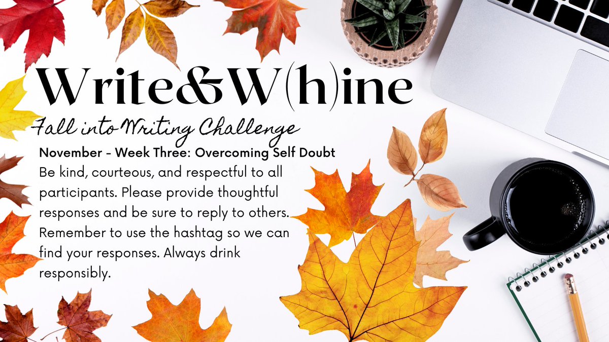 lexvranick's tweet photo. Welcome to #WriteAndWine! We're entering week 3 of our #FallIntoWritingChallenge and it's time for a mental health check-in. Please review the chat rules below. To begin, tell us your name, what you're drinking, and the pit (worst part) and peak (best part) of your month so far! https://t.co/lEcuKb1cuz