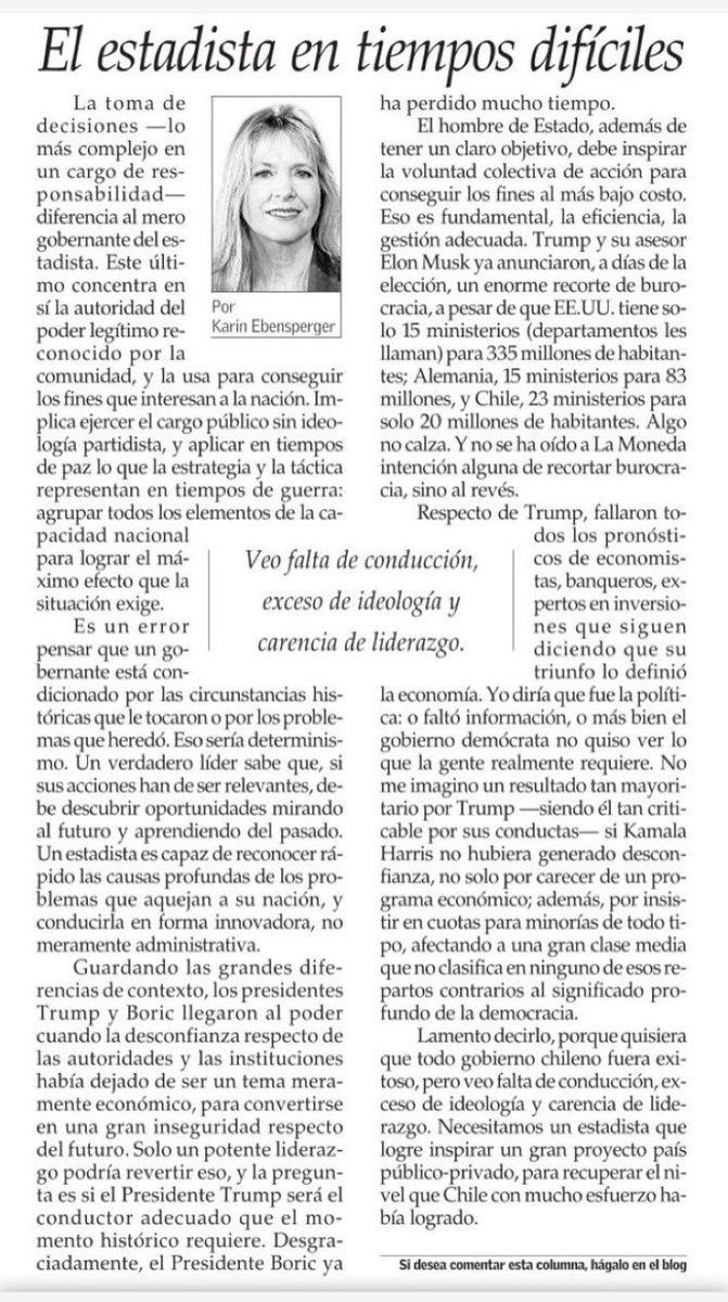 kebensperger's tweet image. Necesitamos un estadista que logre inspirar un gran proyecto país público privado .