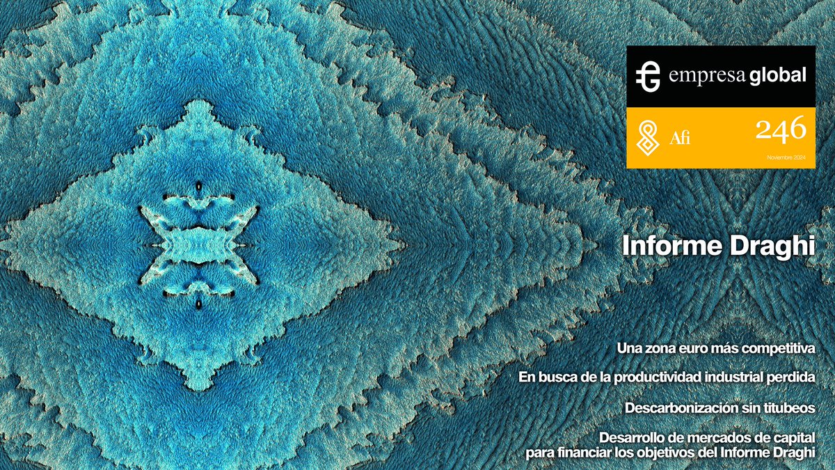 El nº246 de Empresa Global, está dedicado al #InformeDraghi.

Hablamos de Europa, energía e industria➡️empresaglobal.es