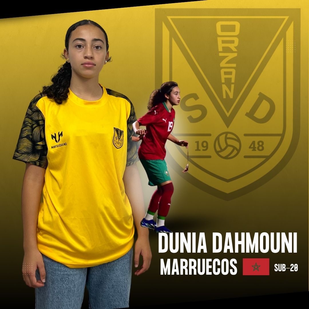 OrzanSD's tweet photo. ✨ Orgullo Orzán! 🌍💙

A nosa xogadora Dunia é convocada de novo coa selección sub-20 de Marrocos 🇲🇦 para dous amigables en Costa de Marfil 🇨🇮. 

¡Unha honra ver o noso equipo representado por todo o mundo! 🌟⚽️

#OrzánSD #OrgulloOrzán #FútbolFeminino #MarrocosSub20 https://t.co/9SL8W6moLC