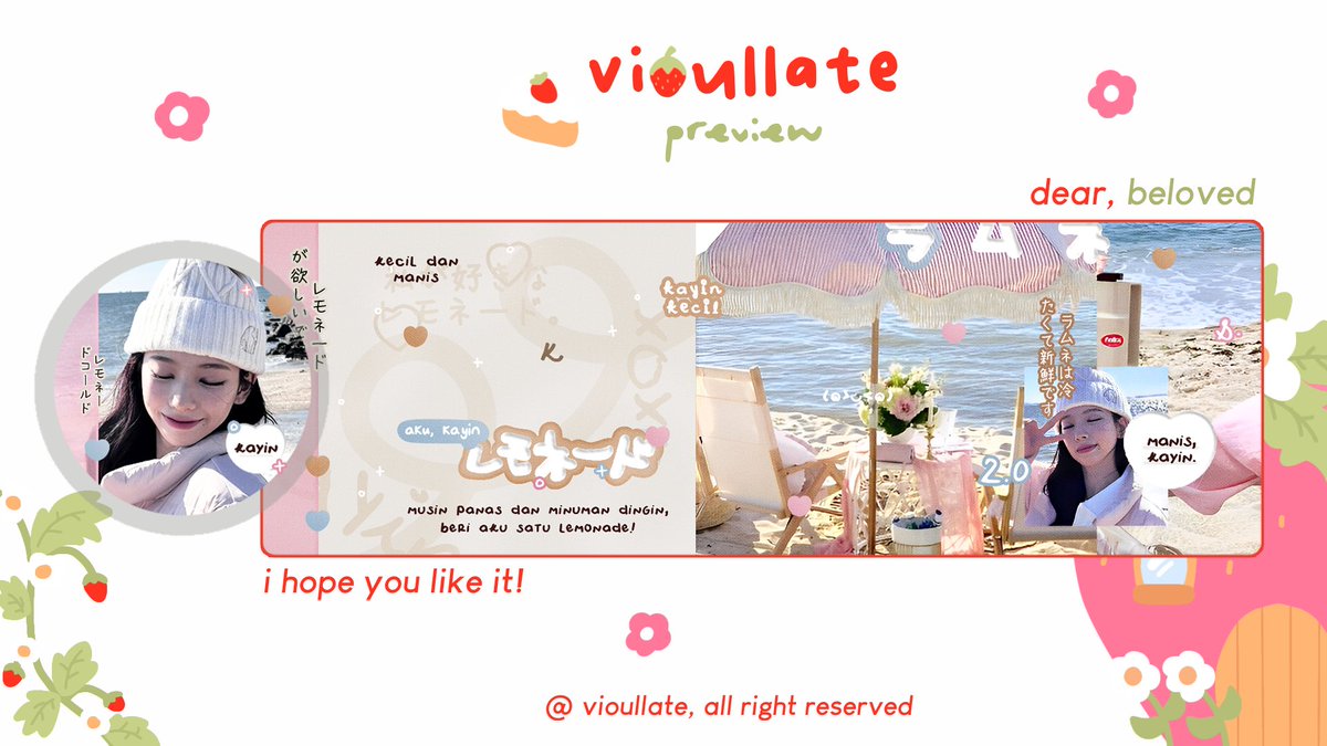 vioullate's tweet image. Help repost? Timakacii ♡

Hayii~ Aku ada layout ready karina pantai. free retext! Price cek alt iaa. Yang mau take bisa langsung dm aku aja&amp;lt;3

#zonauang