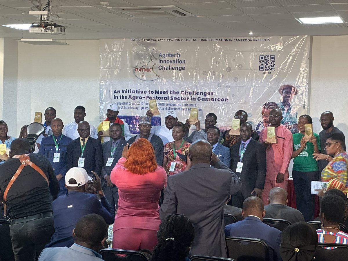 Mes vives félicitations aux vainqueurs nationaux de l’Agritech Innovation Challenge 2024. Nous n’avons pas été à la hauteur, et j’ai beaucoup d’admiration pour ceux qui ont terminé sur le podium.

Voir de telles initiatives dans notre pays le #Cameroun 🇨🇲 renforce mon ambition.