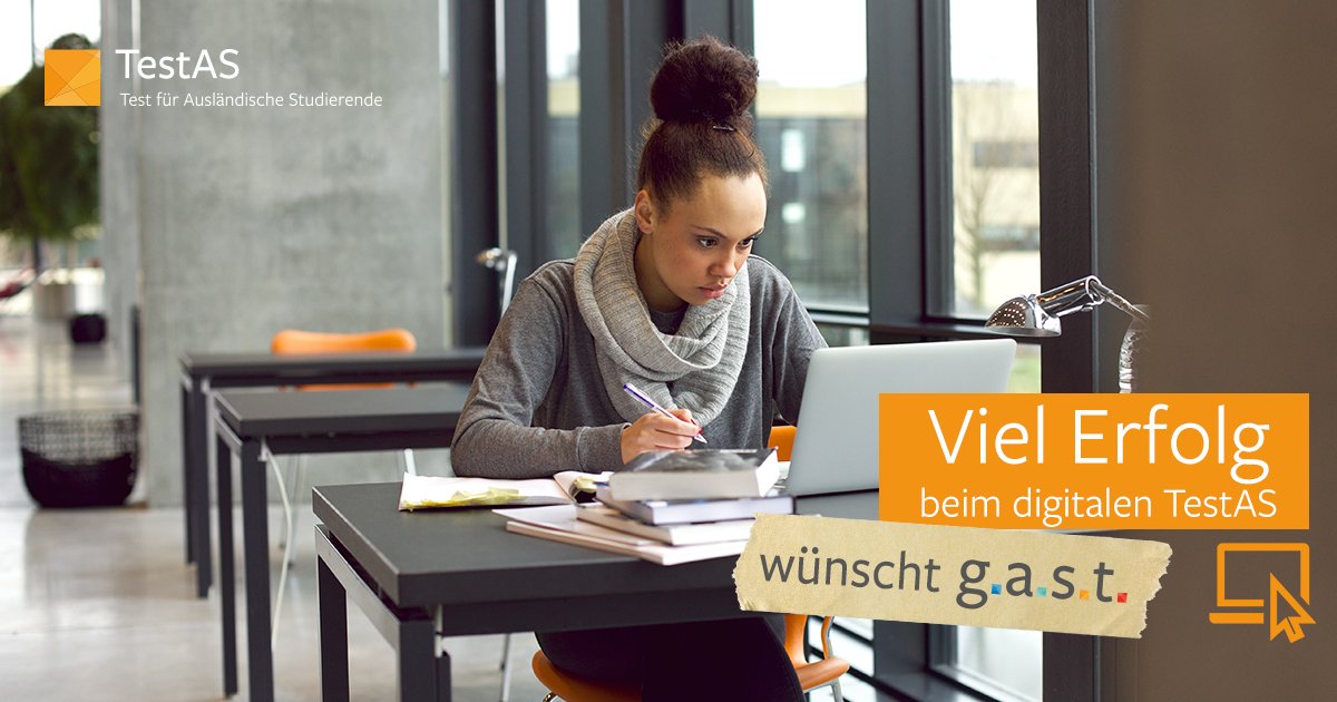 TestDaFInstitut's tweet photo. Wir wünschen allen Teilnehmenden viel Erfolg beim digitalen TestAS morgen! 🍀
Alle wichtigen Informationen für Euren Prüfungstag findet Ihr in Eurem Teilnehmendenportal: https://t.co/cSgm1216Jx
Wir drücken Euch die Daumen! 👍
#TestAS #vielErfolg #Glück #Daumendrücken #digital https://t.co/I0a9iXpSdh