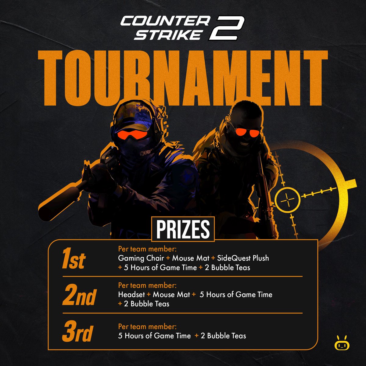 London and Coventry CS players! Join our tournament and win prizes🔥

📆: 8th of December, 12pm
📍: Charing Cross, Elephant Park, Coventry
🎫: £15 per player

Join our Discord to find a team, register for tourney and more: discord.gg/wJxdpMUzV2 (ask admins for CS tourney role