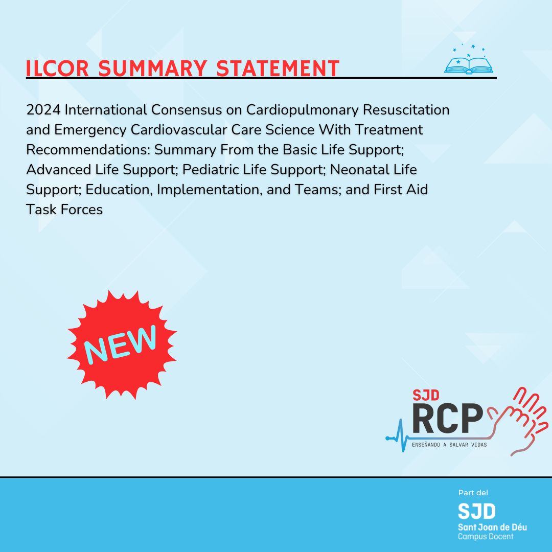 Ya podéis consultar en ahajournals.org/doi/pdf/10.116… las recomendaciones del ILCOR en los temas más candentes sobre Soporte Vital, esperando a las nuevas guías del 2025!.📚🔍