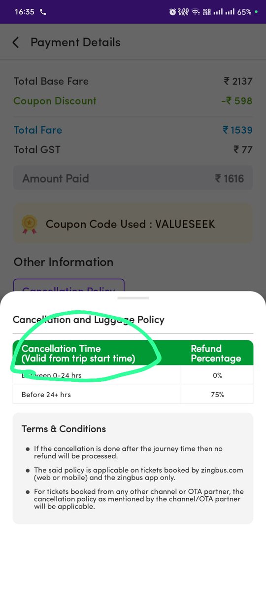 NagaS89627's tweet photo. @sinha_prash @zingbushelpdesk 
Booked a ride with ZingBus, canceled as per their policy, but now they refuse to refund me! This is unacceptable. I need my money back! 🚨😡 #ZingBusScam #ConsumerRights #RefundNow

👊 Retweet if you think this is unfair! https://t.co/34IcQl9pWm