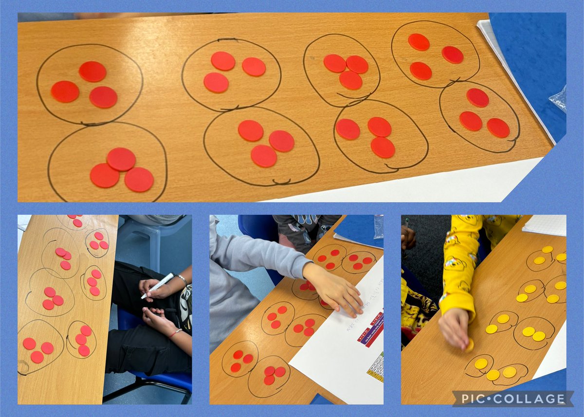 Year 3 have been using practical resources to support dividing by 8.  Impressive use of our times tables to check if we were right.  ⁦<a href="/KingsHeathPri/">Kings Heath</a>⁩ ⁦<a href="/KhpaF/">KHPAMrF</a>⁩