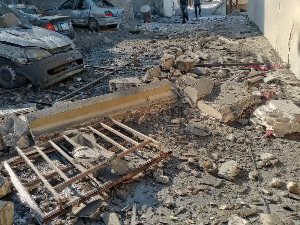 QudsNen's tweet photo. The aftermath of the Israeli airstrikes targeting the town of Sir El-Gharbiyeh in southern Lebanon. https://t.co/hkf7WXQ3XZ