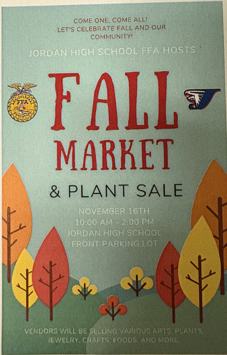 Alycia Worthy (@alyciaworthy08) on Twitter photo Excited for the <a href="/JHSFalcons/">Jordan High School</a> FFA Fall Market. There are about 30 vendors + the weather will be perfect.Bring your families and come support or sow a seed! <a href="/DurhamPublicSch/">Durham Public Schools</a> <a href="/draslewis/">Dr. Anthony Lewis</a> <a href="/draslewis/">Dr. Anthony Lewis</a> <a href="/BettinaUmstead/">Bettina Umstead</a> <a href="/CarolinaNatalie/">Natalie Beyer</a> <a href="/NatalieforNC/">Senator Natalie Murdock</a> _ <a href="/CTEforNC/">NC Career and Technical Education</a> <a href="/IAmKimpson/">Crystal Kimpson Roberts</a> <a href="/BurnsForDurham/">Commissioner Nimasheena Burns, Durham County</a> Excited for the <a href="/JHSFalcons/">Jordan High School</a> FFA Fall Market. There are about 30 vendors + the weather will be perfect.Bring your families and come support or sow a seed! <a href="/DurhamPublicSch/">Durham Public Schools</a> <a href="/draslewis/">Dr. Anthony Lewis</a> <a href="/draslewis/">Dr. Anthony Lewis</a> <a href="/BettinaUmstead/">Bettina Umstead</a> <a href="/CarolinaNatalie/">Natalie Beyer</a> <a href="/NatalieforNC/">Senator Natalie Murdock</a> _ <a href="/CTEforNC/">NC Career and Technical Education</a> <a href="/IAmKimpson/">Crystal Kimpson Roberts</a> <a href="/BurnsForDurham/">Commissioner Nimasheena Burns, Durham County</a>