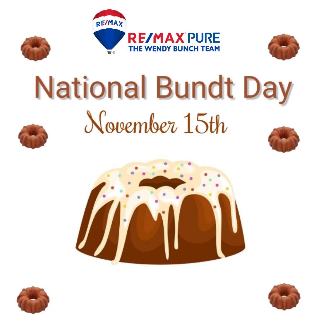 WendyBunch's tweet photo. A Bundt a day keeps the stress away... and so does finding your dream home! Let me help you with both! 🍰🔑
#BundtDay #HomeSweetHome #wendybunch #thewendybunchteam #remaxpure #remax #allthingsrealestate #toprealestateteam https://t.co/szUqnssstw