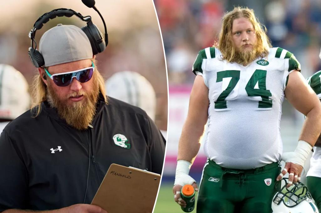nypost's tweet photo. How Jets legend Nick Mangold began second football life https://t.co/4AIczmUNSV https://t.co/jJ6bfIJJyy