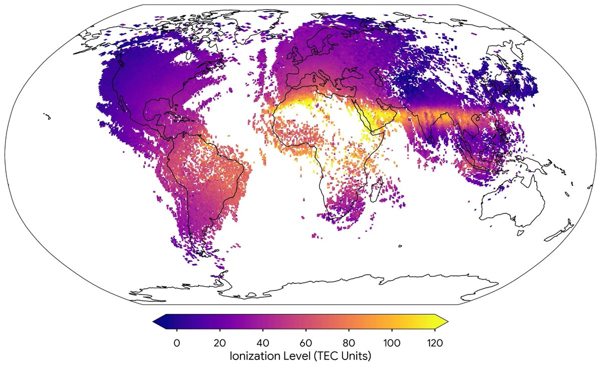 Google utilizó millones de teléfonos Android para hacer un mapa la ionosfera, ¿por qué?
Hilo 🧵👇