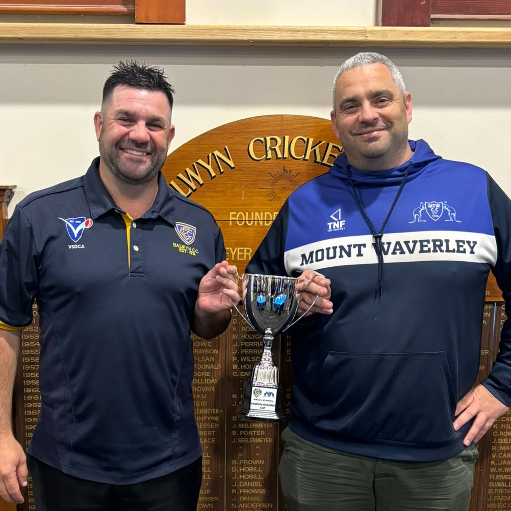 BalwynCC's tweet photo. 💛💙🐯🏏

Huge weekend ahead for the inaugural Kennon-Golding Cup as we take on Mount Waverley!

Join us for some exciting cricket and a BBQ from 3pm on Sunday.

A big thank you to Jake Lambert from Movember for speaking to the playing groups about the importance of men’s health. https://t.co/7WMhSZUFN6